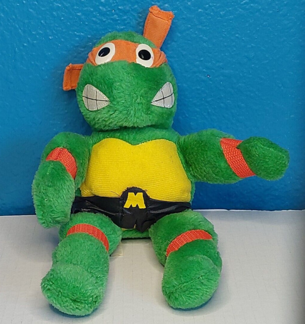 Teenage Mutant Ninja Turtles: Mutant Mayhem Leonardo Plush Toy with Action  and 20+ Sounds, Character Stylized 11 Inch Soft Doll with Vinyl Head