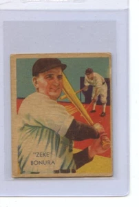 1934-36 Diamond Stars Zeke Bonura Chicago White Sox #65 💥💥🎆 VGEX - Bild 1 von 2