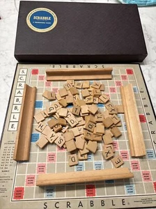 Vintage Scrabble Game 1948-1953 Selchow Righter Co Complete 101 Wood Tiles - Picture 1 of 6