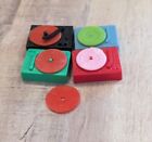 Vintage Doll House Sized Record player Turntable Set of 4