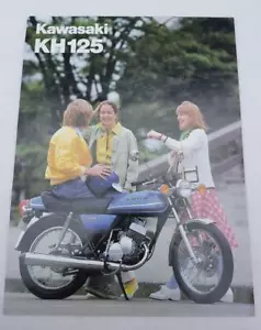 KAWASAKI KH125-A2 Motorcycle Sales Leaflet c1976 #99980-013-22 French Text - Picture 1 of 2