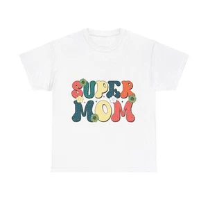 SUPER MOM T-Shirt | Mom, Mother, Mum, Family, Parent, Dearest Mothers Gift - Picture 1 of 21