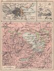 Ireland Dublin Lake District Killarney Cork To Blarney Johnston 1906 Map