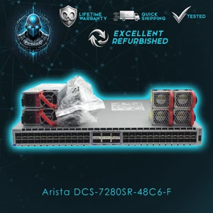 Arista DCS-7280SR-48C6-F 48x 10GbE SFP+ 6x 100GbE QSFP Switch-Lifetime Warranty - Picture 1 of 2