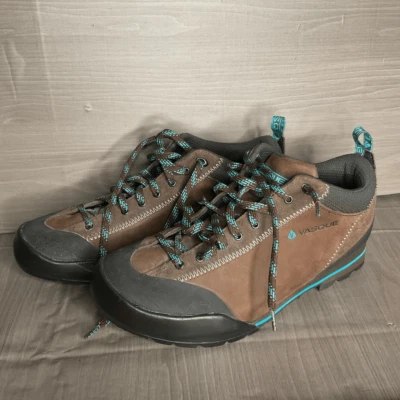 Nuevo sin caja Zapatos de Senderismo para Mujer Vasque Rift Cuero Negro/Azul Buceo para Mujer 11M Foto 1 de 4