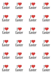 24X PRECUT EASTER, EDIBLE WAFER PAPER, CUPCAKE, CAKE TOPPERS 1512 - Picture 1 of 1