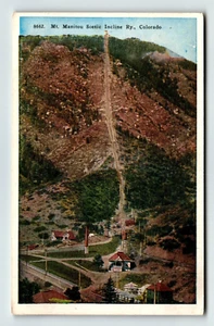 Postcard CO Mt Manitou Scenic Incline Railway - Picture 1 of 2