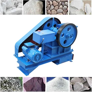 220V Manganese steel Jaw Crushing Machine Ore Coal Pulverizer 3HP 480-1800kg/h - Picture 1 of 24