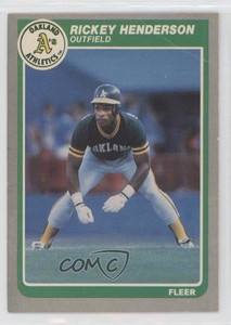 1985 Fleer Rickey Henderson #425 HOF