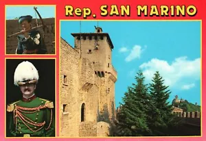 Postal República Di San Marino Balestriere Le Tre Torri Guardia San Marino - Imagen 1 de 2