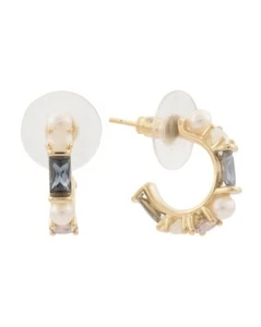 Kendra Scott Madelyn Pearl Huggie Ohrringe Farbe Neutral Mix NEU - Bild 1 von 4