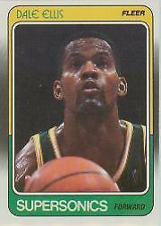 1988-89 Fleer Seattle Supersonics Basketball Card #107 Dale Ellis
