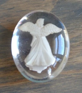 Guardian Angel Healing Pocket Stone Spiritual 1.5” x 1” EUC - Picture 1 of 2