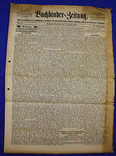 BUCHBINDER=ZEITUNG 1897 Nr. 1 (2. Januar 1897) ["Bookbinder=Newspaper"]
