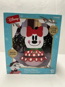 NEW DISNEY MINNIE MOUSE SNOWMAN AIRBLOWN INFLATABLE 3.5 Ft - 2023 - Picture 1 of 3
