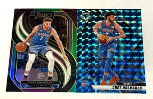 2 Chet Holmgren 2024-25 Mosaic #63 Blue Reactive Select #128 Tri Color Prizm - Picture 1 of 2
