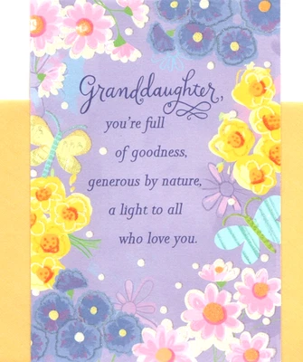 Cartão comemorativo feliz Páscoa boa neta flores natureza Hallmark - Imagem 1 de 3