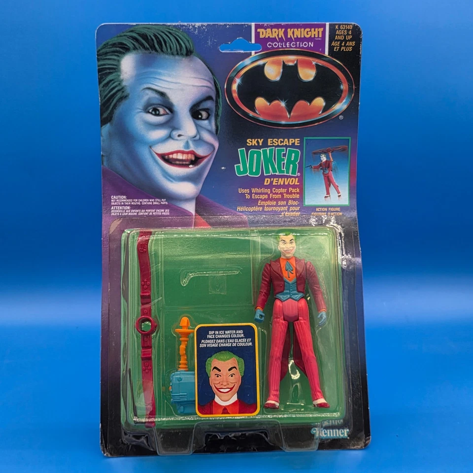 Crime Attack Batman Dark Knight Figure Kenner MOC Carded 1990 1119