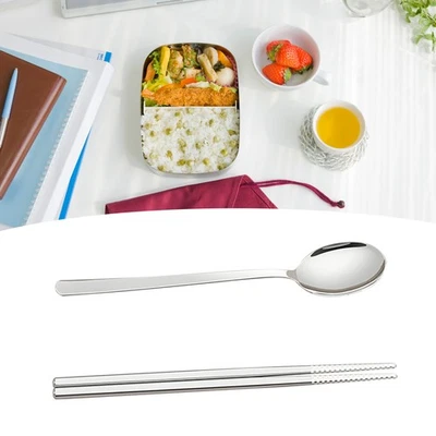 Spoon And Chopsticks Set With Travel Case Stainless Steel Chopsticks Spoon Set - Image 1 of 4