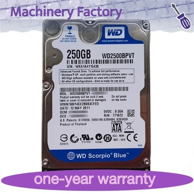 Western Digital 5400RPM WD2500BPVT 250GB  2.5" SATA Laptop HDD Hard Disk Drive - Image 1 of 3