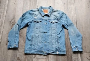 Levis Youth Teen Denim Jacket Size 13-15 Yrs XL Seems Womens Size L Read Descrip - Picture 1 of 19