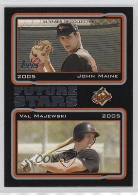 2005 Topps Future Stars 黑色 /54 Val Majewski John Maine #327 — 第 1/2 张图片
