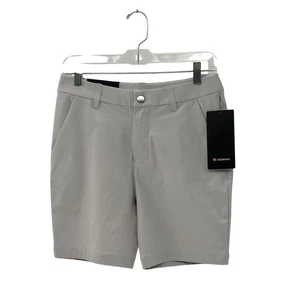 Lululemon Shorts ABC Classic Fit Warpstreme 7" Men Size 28 Light Gray Vapor New - Picture 1 of 7