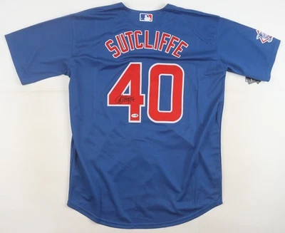 Rick Sutcliffe Signed Chicago Cubs Nike Authentic Jersey (JSA COA) 1984 Cy-Young - Image 1 of 4