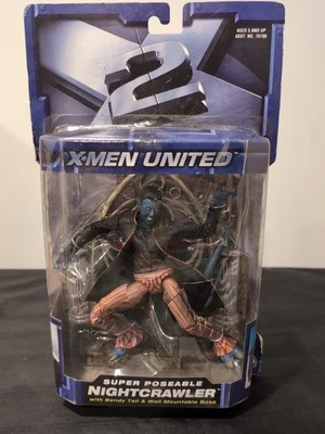 Figura de acción Toy Biz Marvel X2 X-Men United Nightcrawler 2003 Foto 1 de 4