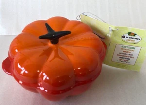 LE CREUSET Vegetable Series Pumpkin Cocotte Orange From Japan Unused Rare - Picture 1 of 6