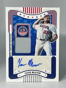 2024 Panini USA Stars & Stripes XAVIER MEACHEM Auto Relic Jersey Autograph - Picture 1 of 2