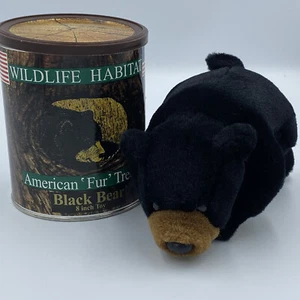 Peluche Wildlife Habitat American 'Fur Trees' en oso negro de hojalata - Imagen 1 de 4