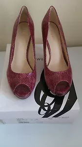 NINEWEST SHEEPSKIN LEATHER SHOES - Picture 1 of 8
