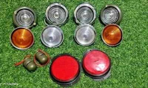 jeep willys compatible parking & turn indicator reflector dashboard light - Picture 1 of 2