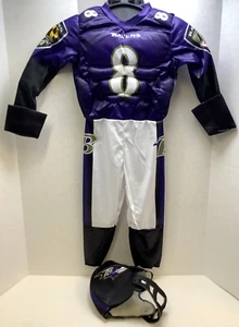 NFL Baltimore Ravens Lamar Jackson #8, Disfraz para niño, dos piezas, 3T/4T - Imagen 1 de 4