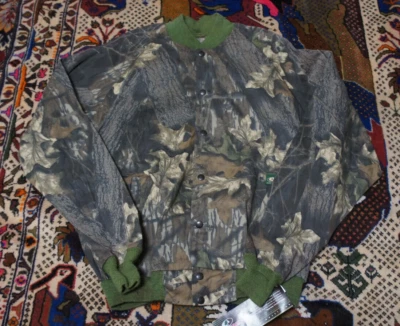 NWT Vintage Mossy Oak Bomber Jacket Hunting XL Outdoor USA Snap Button - Image 1 of 4
