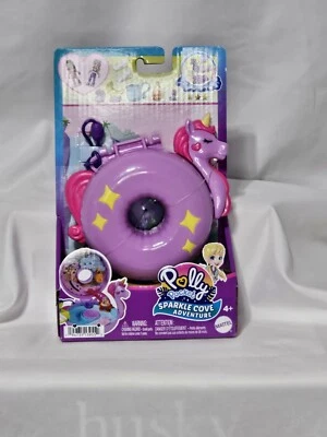 NEW Polly Pocket Sparkle Cove Adventure Unicorn Floatie Compact Playset - Image 1 of 2
