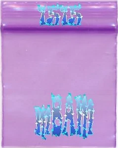 PACK 100 MORADO 1515 Apple Zip Baggies 1.5X15" Mini Bolsos Colores Cremallera Bolsas - Imagen 1 de 15
