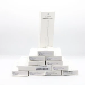 13x Genuine Apple Thunderbolt to Ethernet Gigabit Adapter A1433 - Sealed Joblot - Afbeelding 1 van 3