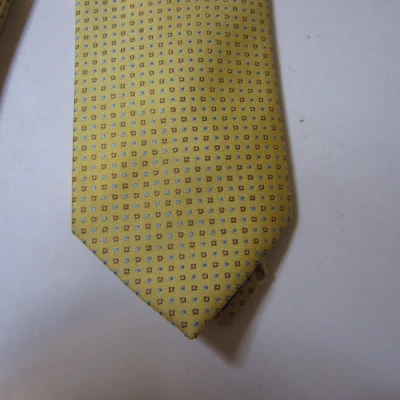 Corbata de cuello geométrica amarilla de seda para hombre FIRENZE CIT TA DARTE Foto 1 de 4