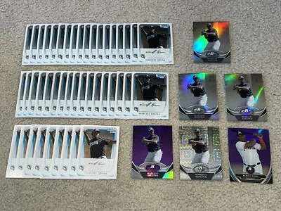 2011 Bowman Chrome Marcell Ozuna #BCP36 1st RC (50) Rookie Card Lot ATL Braves - Image 1 of 4