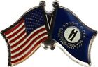 Pack of 24 USA American Kentucky State Friendship Flag Bike Hat Cap lapel Pin 