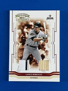 2005 Donruss Throwback Threads Lance Berkman GU Bat & Jersey Card #17; #d /100 - Picture 1 of 2