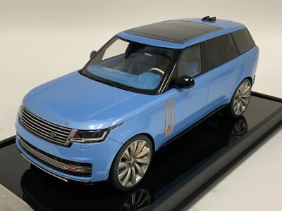 1/18 Motorhelix/LCD 2023 Range Rover Autobiography IN Luce Blu Limitata 66 Pz - Immagine 1 di 4