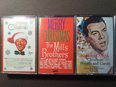 Christmas Music Cassette Tapes (3): The Mills Brothers, Bing Crosby, Mario Lanza Foto 1 de 4