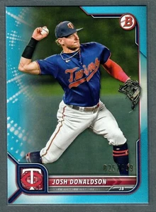 Bowman Josh Donaldson 2022 azul cielo #/499 gemelos SP - Imagen 1 de 2