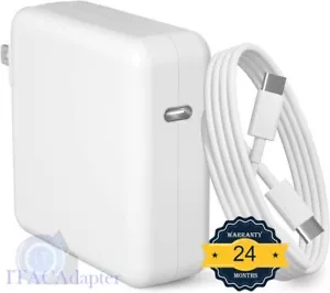 96W USB-C Power Adapter Type C Charger for MacBook Pro 16" + Cable A2166 - Picture 1 of 6