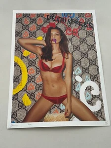 DEATH NYC ltd ed signed pop art print 45x32cm Gucci Emily Rajakowski - Picture 1 of 2
