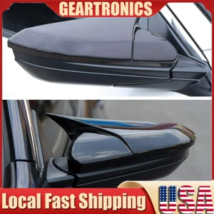 For Honda Civic OX Horn Glossy Black 2016-2021 Rear View Mirror Cover Cap Trim · - Picture 1 of 12