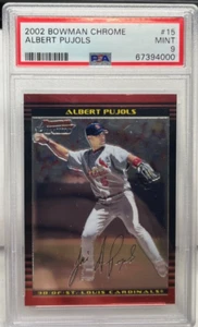 Albert Pujols 2002 Bowman Chrome #15 - PSA 9 Ungebraucht - St Louis Cardinals - Bild 1 von 2